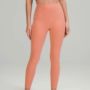 Lululemon discontinued pink Savannah align leggings
